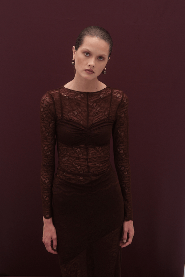 Suboo Paris Long Sleeve Top With Built In Bralette