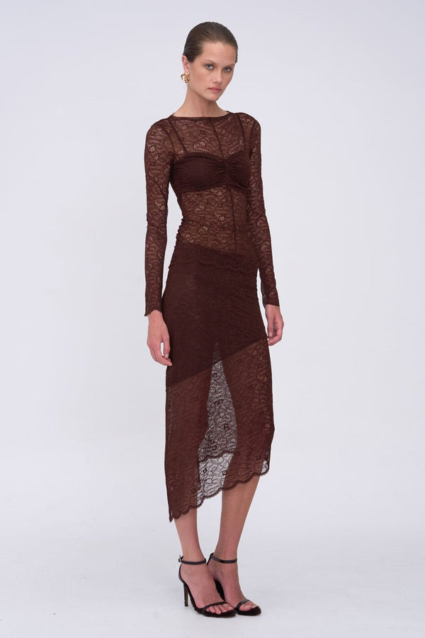 suboo Paris Long Sleeve Top with Built in Bralette