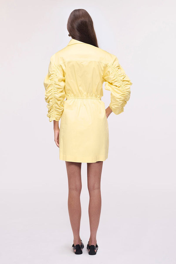 Suboo Robin Cut-Out Mini Shirt Dress - Butter