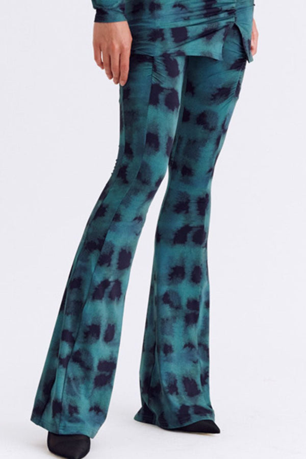 Suboo Shibori Gathered Pants - Green