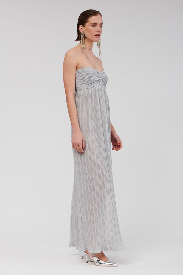 Suboo Stevie Bustier Maxi Dress - Silver