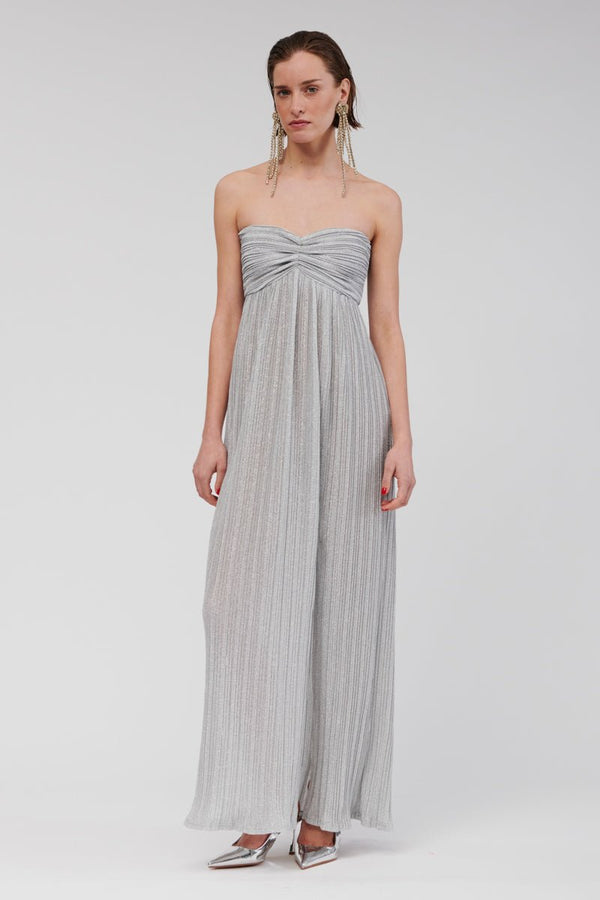 suboo Stevie Bustier Maxi Dress - Silver