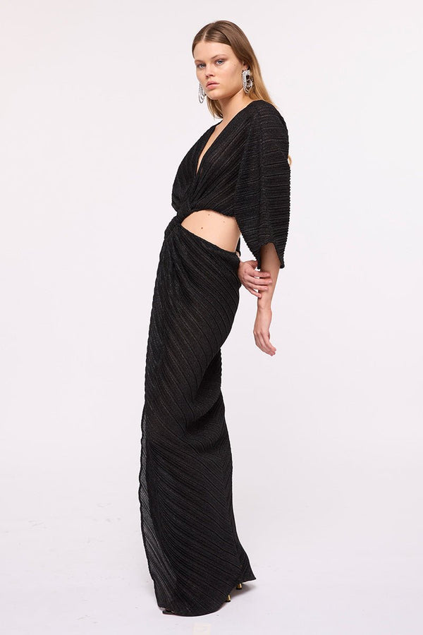 Suboo Stevie Cross Front Maxi Dress - Black