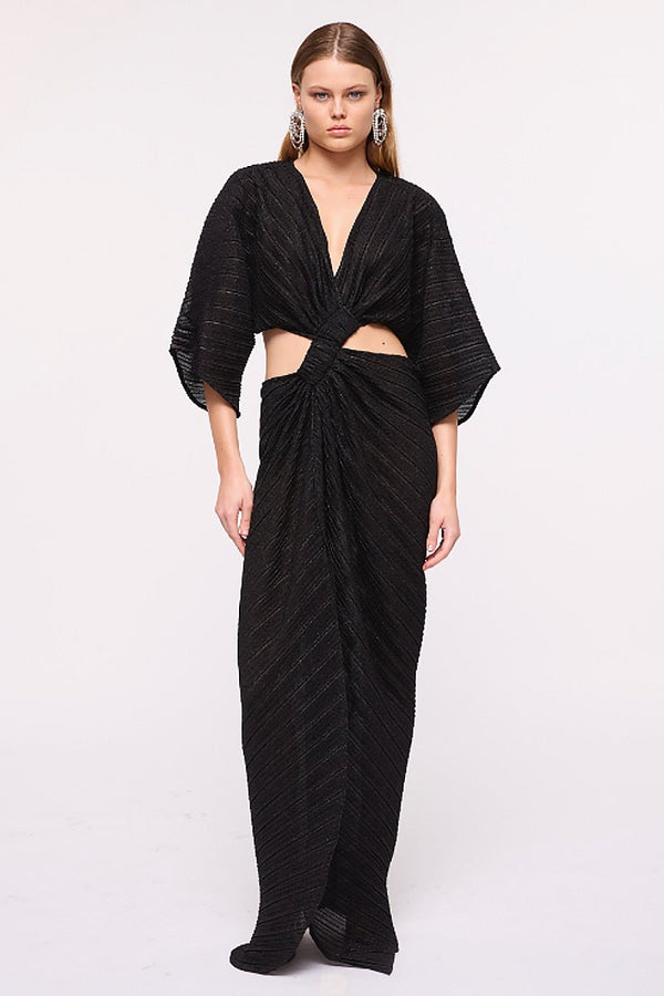suboo Stevie Cross Front Maxi Dress - Black