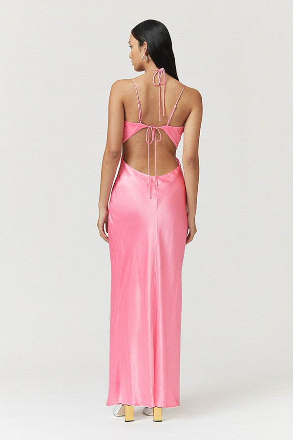 Suboo Tate Halter Strappy Maxi - Candy Pink