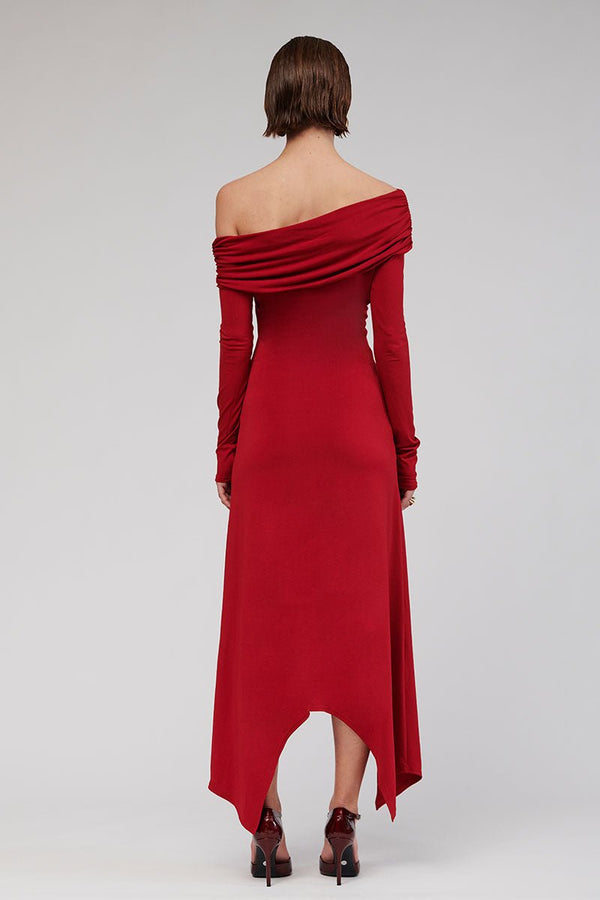 Suboo Theta Twist Front Maxi Dress