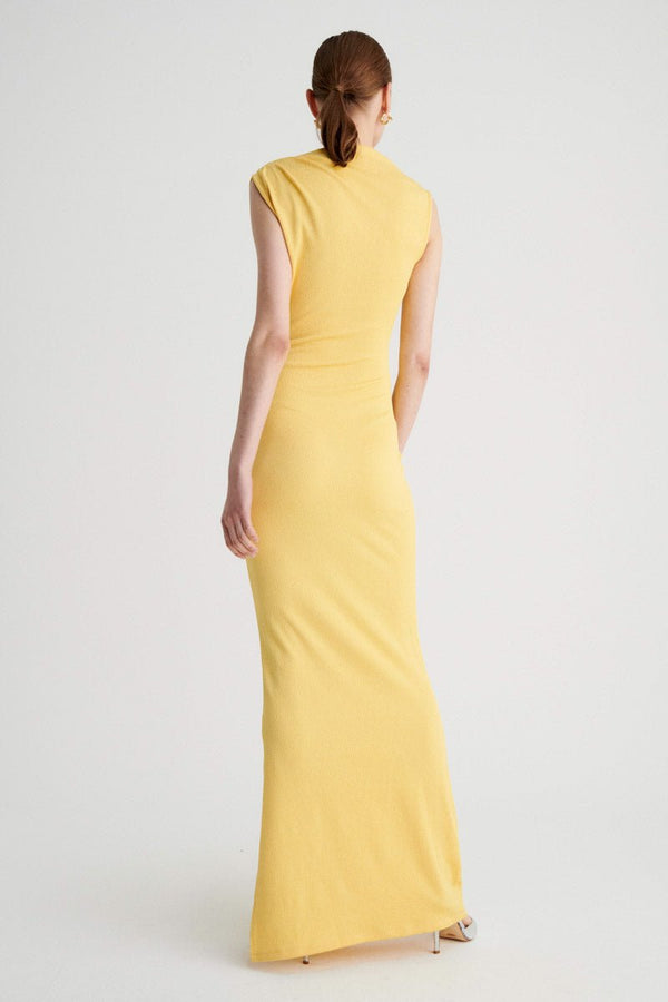 Suboo Vega Rouched Midi Dress - Butter