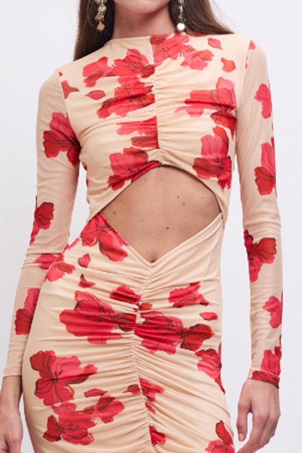 Suboo Suzie Floral Long-Sleeve Reversible Maxi Dress