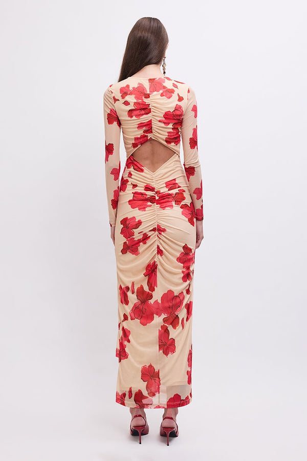 Suboo Suzie Floral Long-Sleeve Reversible Maxi Dress