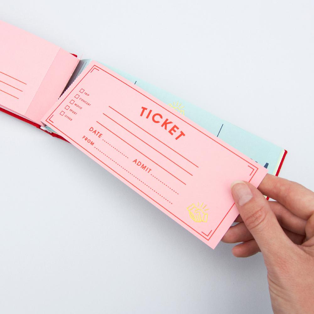 Suck Uk Blank Ticket Book