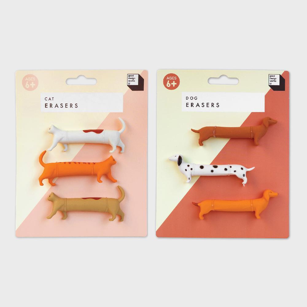suck uk Cat & Dog Erasers