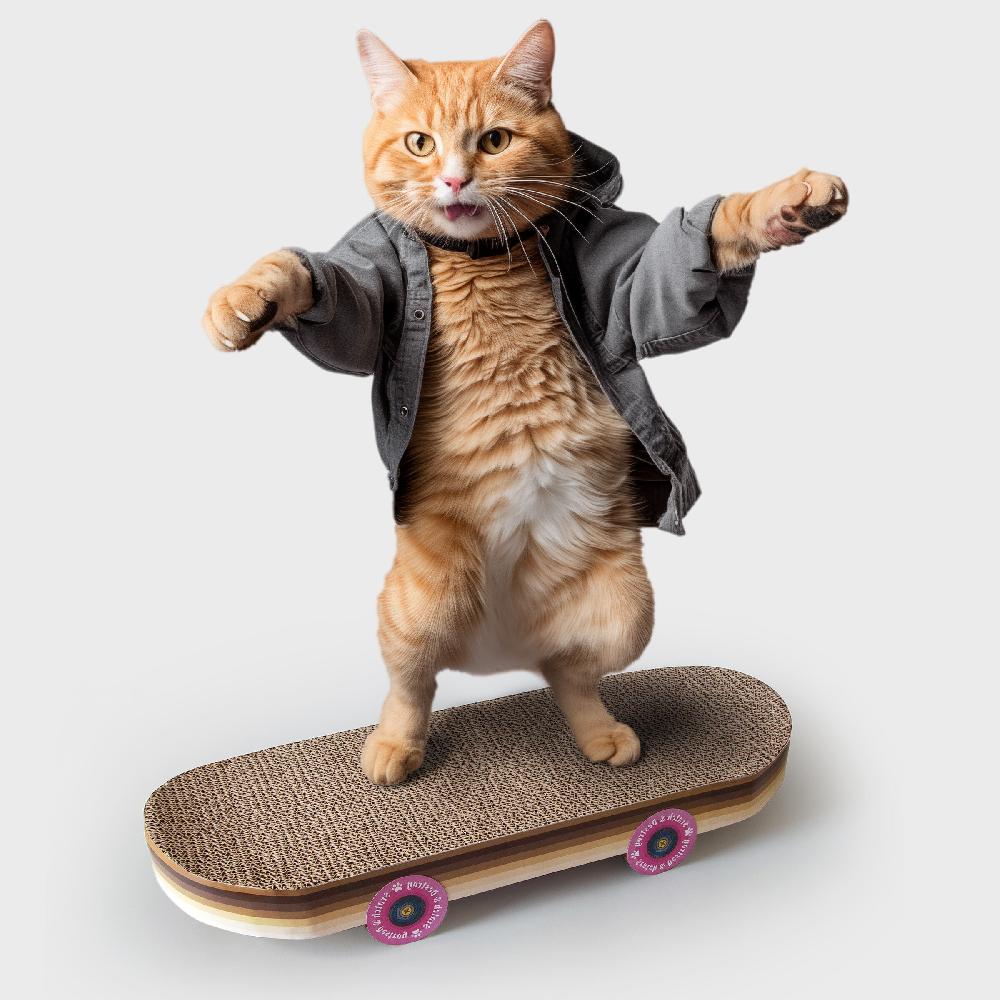 suck uk Cat Scratch Skateboard