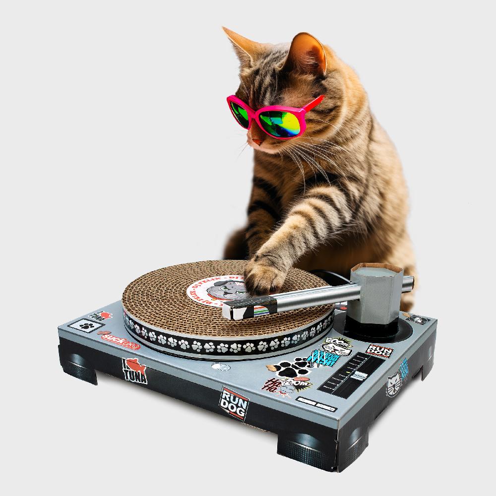 suck uk Cat Scratch Turntable