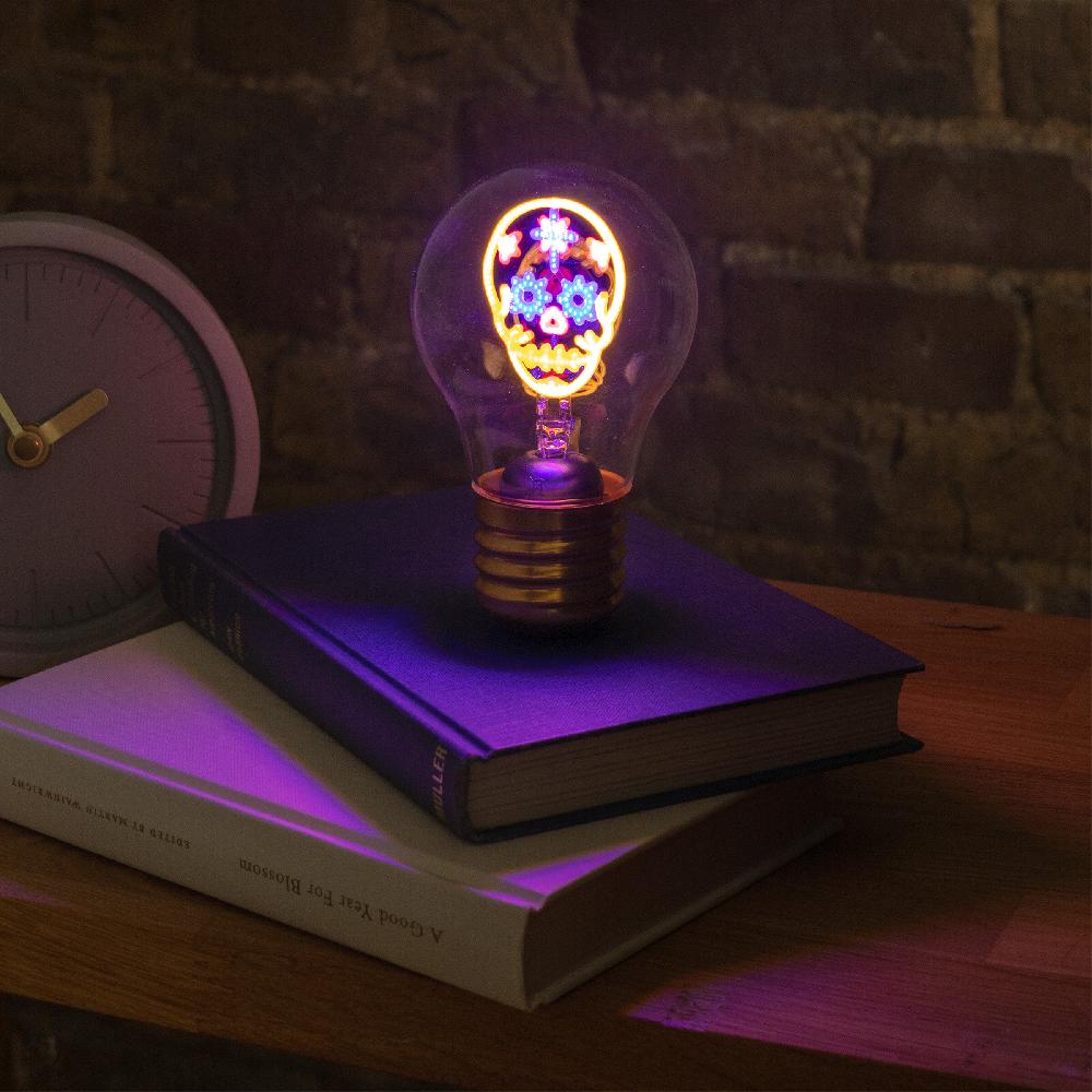 Suck Uk Cordless Calavera Lightbulb