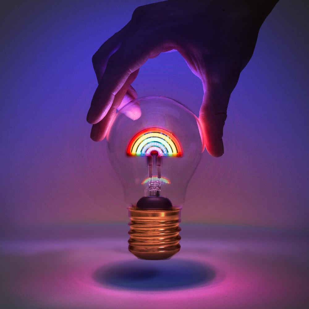 Suck Uk Cordless Rainbow Lightbulb