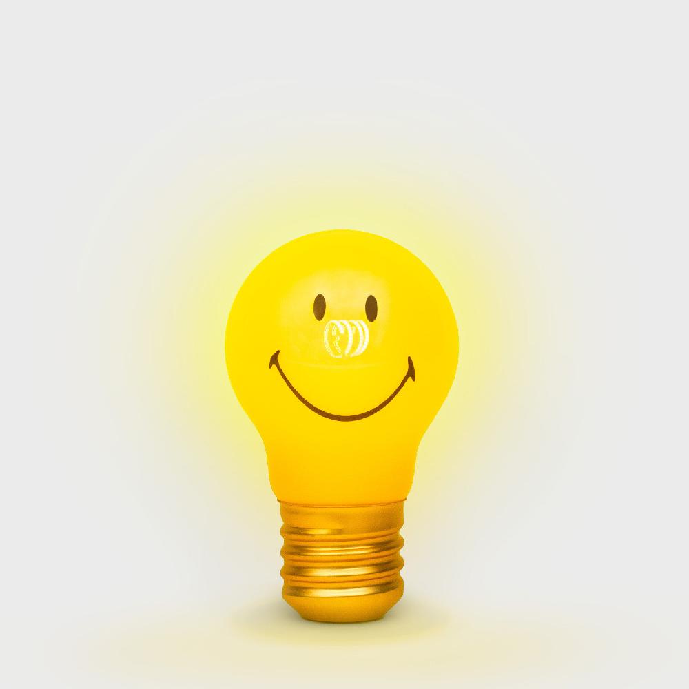 suck uk Cordless Smiley Lightbulb