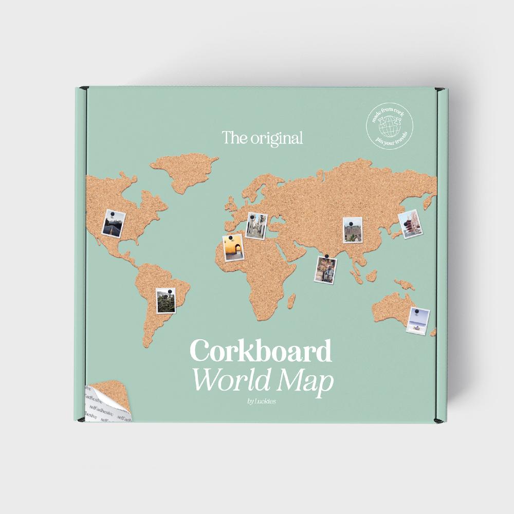 suck uk Corkboard Map