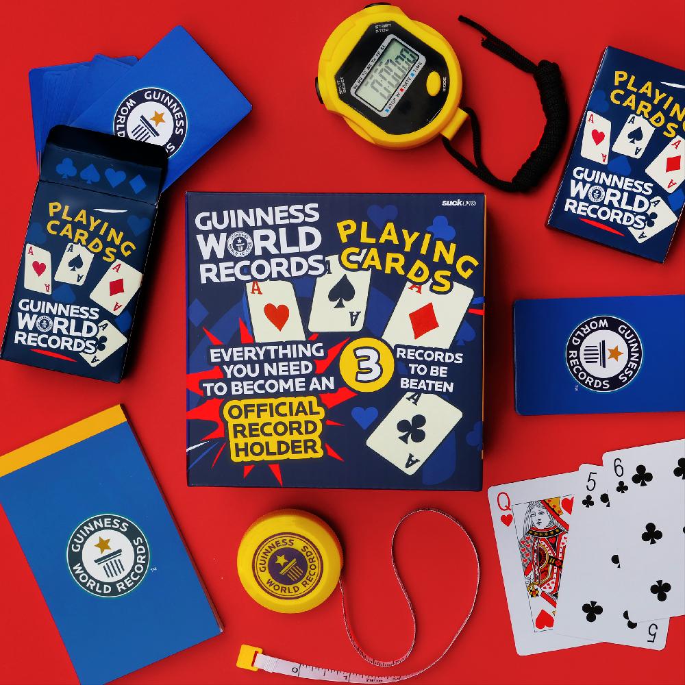 Suck Uk Playing Cards Record Breaker Kit