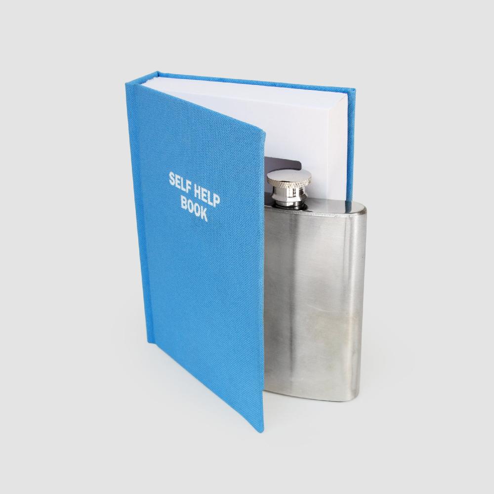 suck uk Self Help Flask In A Book