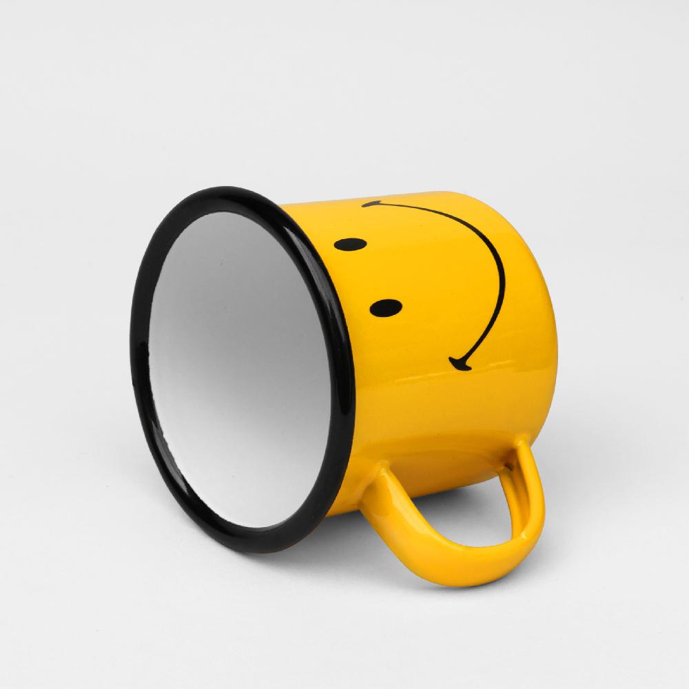 Suck Uk Smiley Enamel Mug