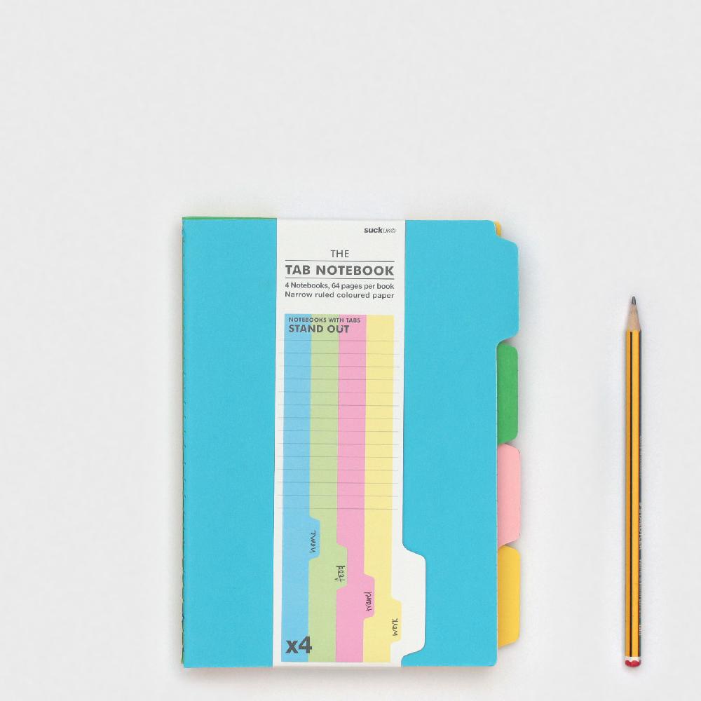 Suck Uk Tab Notebooks In Colour