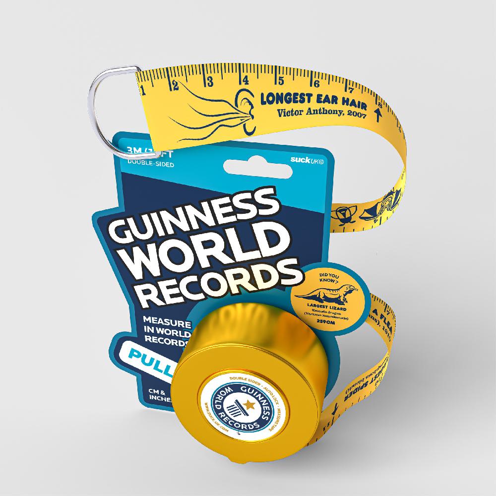 Suck Uk World Records Tape Measure