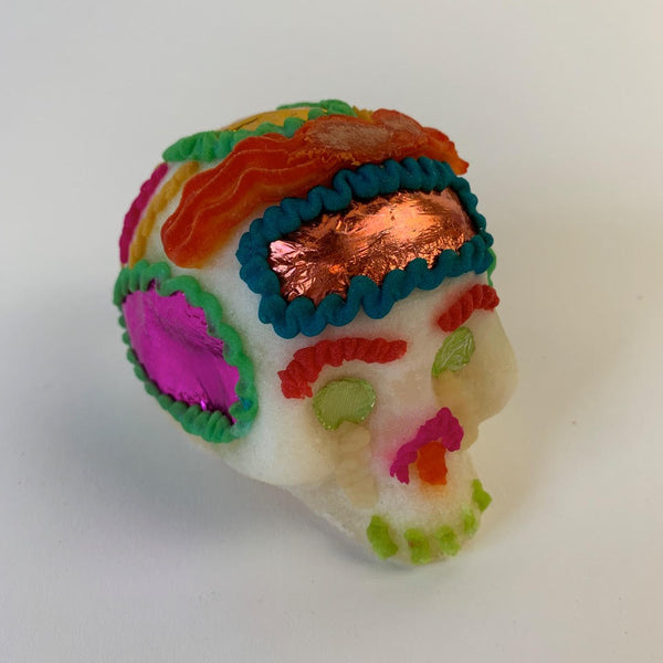 sugar skull 2 1/2" Traditional Mexican Sugar Skull #5