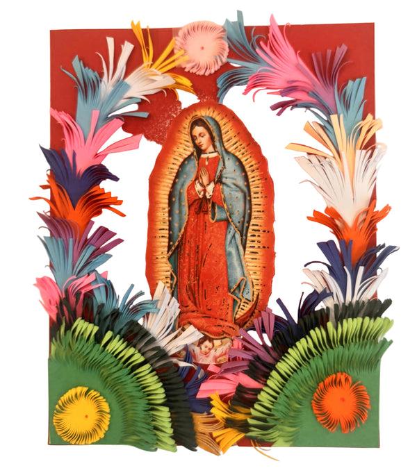 sugar skull Fringed Paper Lady of Guadalupe Note Cards - Assorted