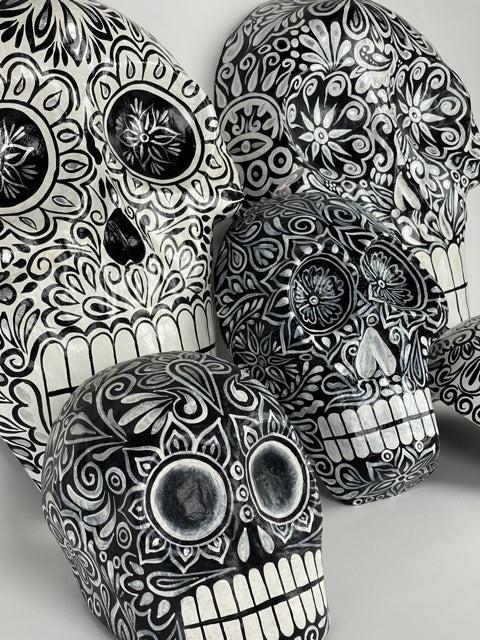 sugar skull Gigante Sugar Skull Wall Masks -Black & White