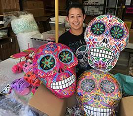sugar skull Medium Sugar Skull Wall Masks - Many colors available
