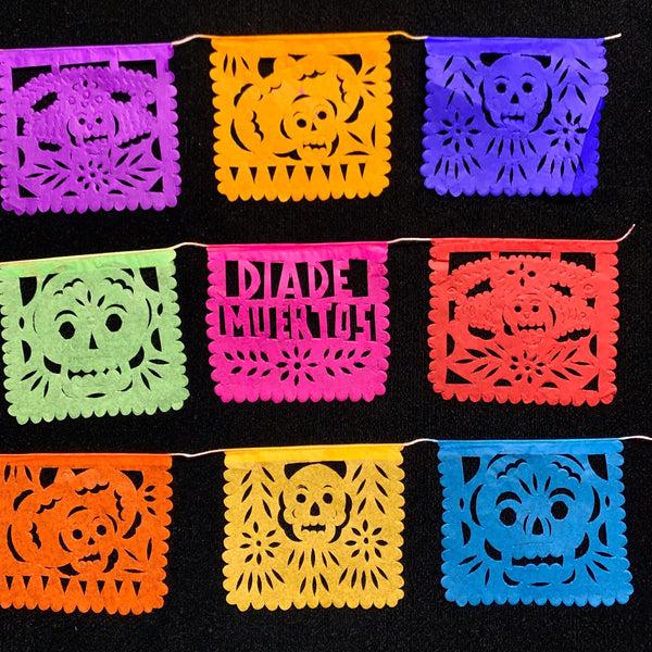 sugar skull Mini Paper Papel Picado - Day of the Dead Banner