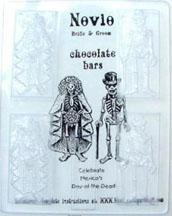 sugar skull Novio (bride & groom) Chocolate Skeleton Bar - Our most beautiful carving of all
