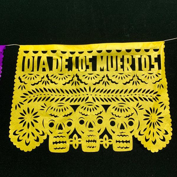 sugar skull Paper - Day of the Dead Papel Picado Banners - Large