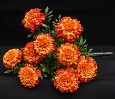 sugar skull Silk Marigold Bouquets - Orange - Limited Quantity