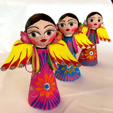 sugar skull Angel with Cone Body Ornament