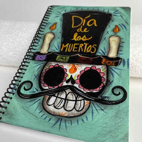 sugar skull Day of the Dead Lined Notebook
