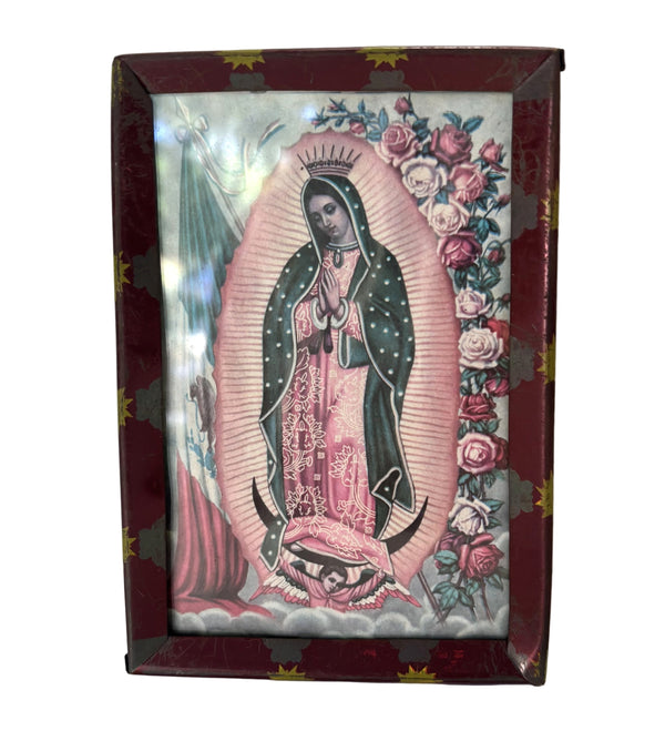 sugar skull Framed Our Lady of Guadalupe Picture