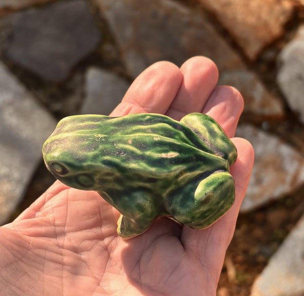 sugar skull Frog Figurine