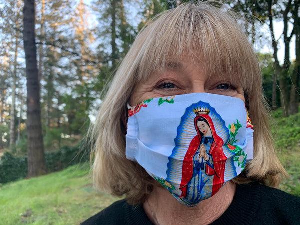 sugar skull Guadalupe Face Mask