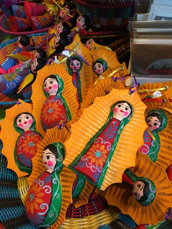 sugar skull Guadalupe with Cone Dress Ornament