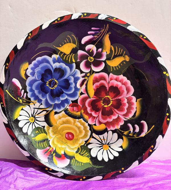 sugar skull Hand Painted Batea Bowl