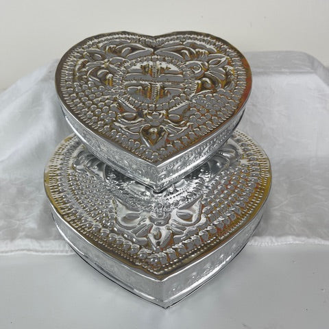 sugar skull Heart Tin Boxes - Large - 2 pack