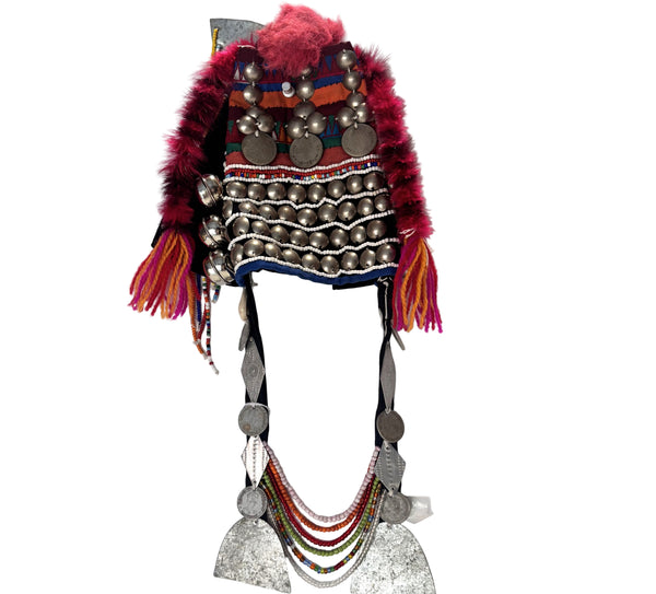sugar skull Hill Tribe Ceremonial Headdress