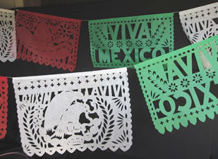 sugar skull Large Fiesta Patria Banner