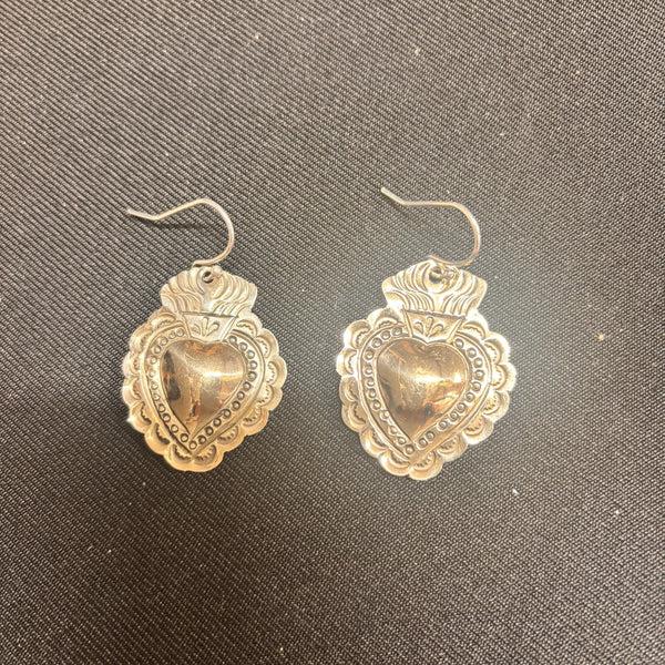 sugar skull Milagro Heart Earrings