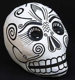 sugar skull Mini Papier Mache Skull