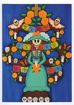 sugar skull Note Card - Arbol de Muerte