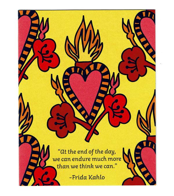 sugar skull Note Card - Frida Kahlo Quote