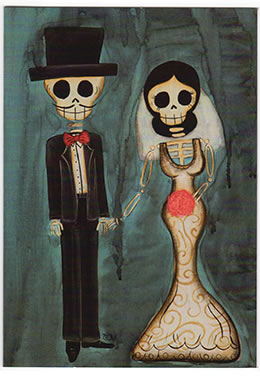 sugar skull Note Card - Juntos Siempre Novios