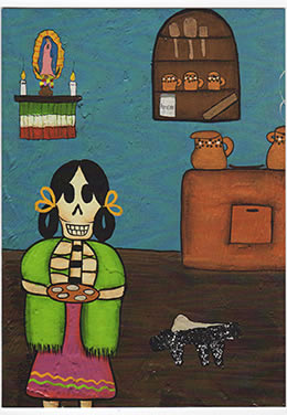 sugar skull Note Card - La Cocina